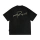 Faux Suede Pearl Embellished T-Shirt
