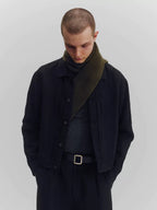 Linen Cropped Work Jacket