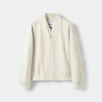 Wool Blend Layered Zip Jacket