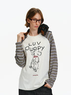 Graphic Raglan Sleeve Long-Sleeve Tee