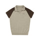 Raglan Knit Polo Shirt
