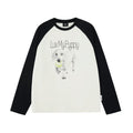 Puppy Graphic Raglan Long-Sleeve Tee