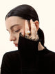 Black Night Textured Knit Turtleneck