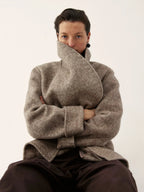 Wool Alpaca Blend Oversized Coat