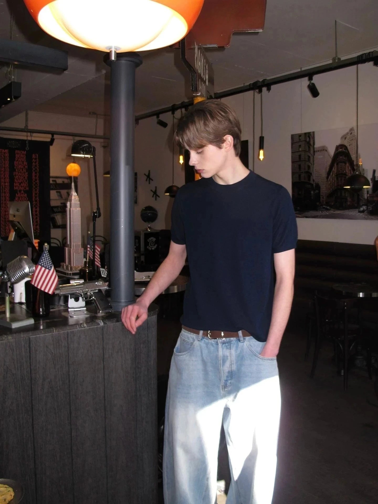 Knitted Crewneck Short Sleeve Tee