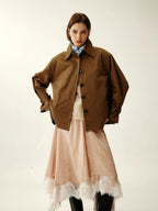 Belted Utility Short Trench Coat