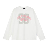 Graphic Print Oversized Long-Sleeve Tee