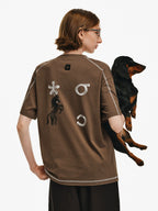 Contrast Stitch Graphic T-Shirt