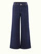 High-Waisted Wide-Leg Denim Jeans
