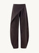 Diagonal Placket Curved Tailored Trousers