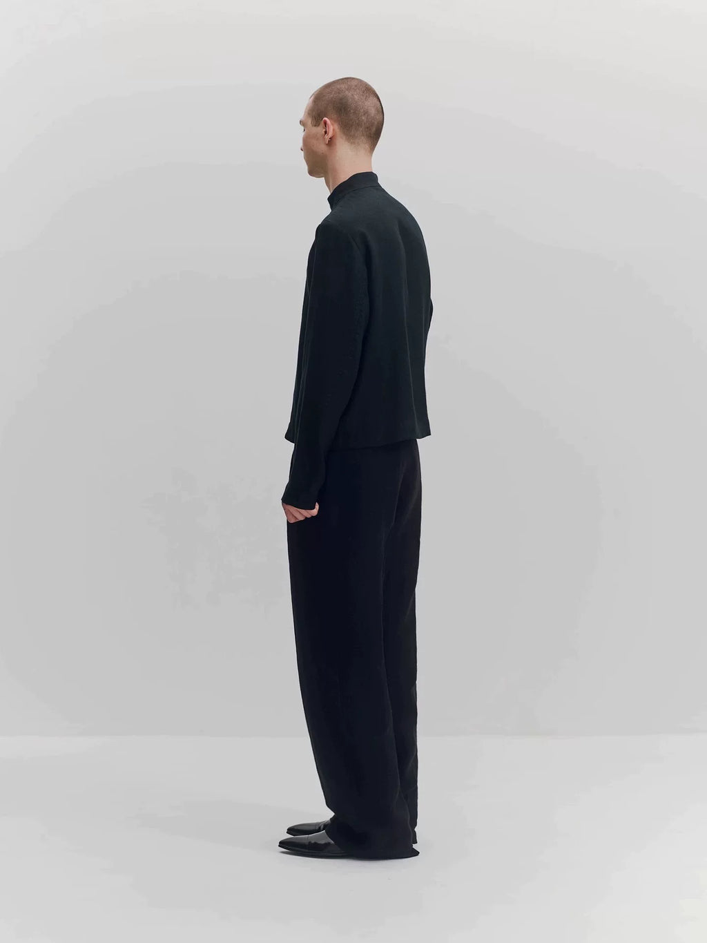 Iguacu Linen Stand Collar Jacket