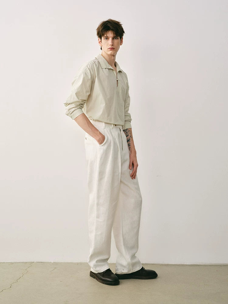 Cotton Poplin Poet Shirt
