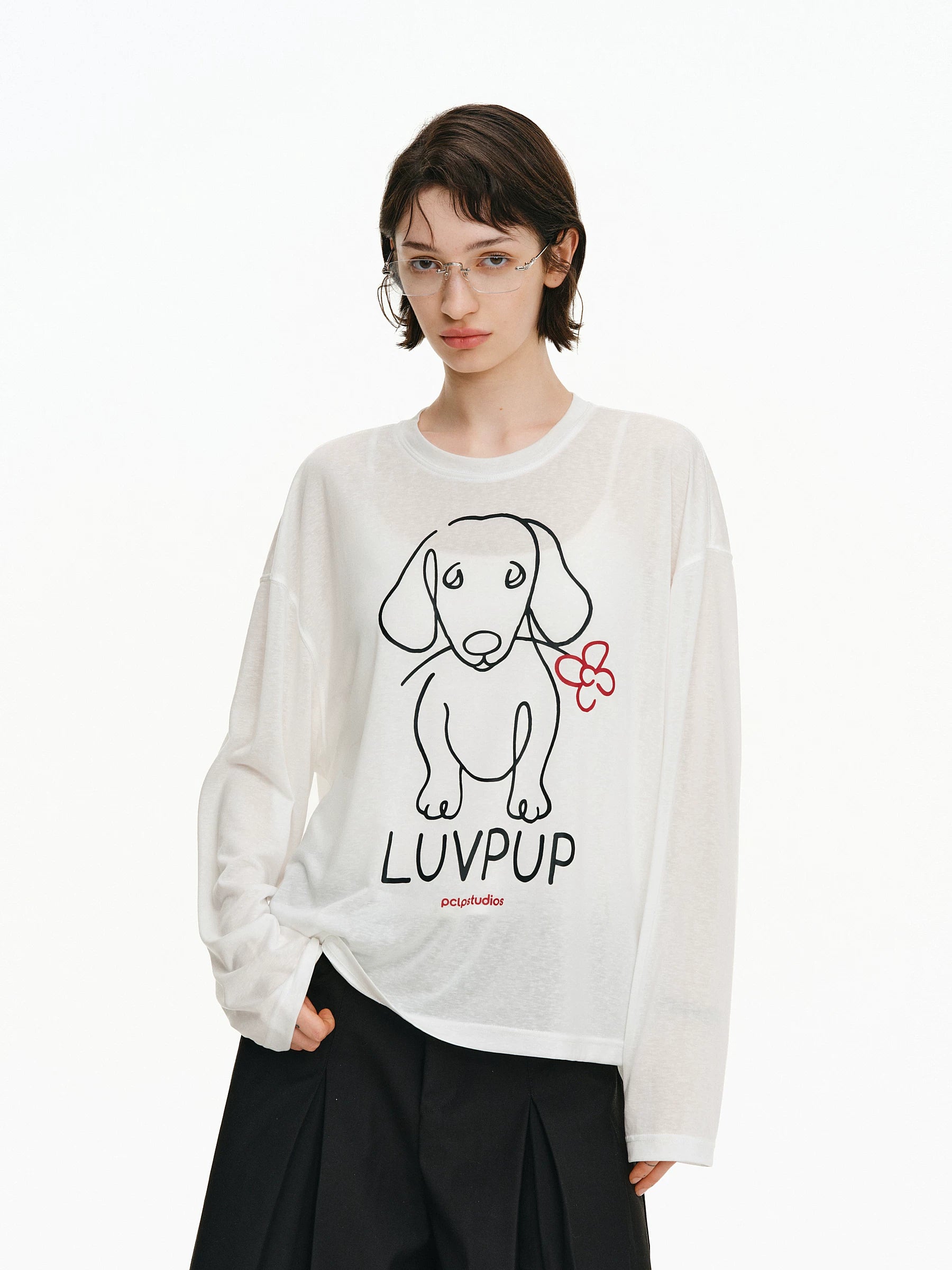 Luvpup Graphic Long-Sleeve Tee