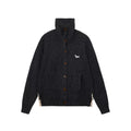 Wool Blend Embroidered Turtleneck Cardigan