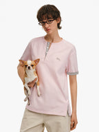 Contrast Trim Henley T-Shirt