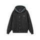 Striped Puppy Embroidered Hooded Cardigan