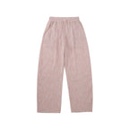 Gauze Checkered Wide-Leg Trousers