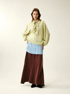 Textured Tie-Front Blouse