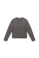 Cashmere Blend Henley Knit Sweater