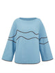 Glacier Veins Reversible Wool Knit Sweater