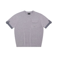Silk Wool Blend Pocket Knit Top