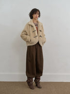 Faux Fur Toggle Jacket
