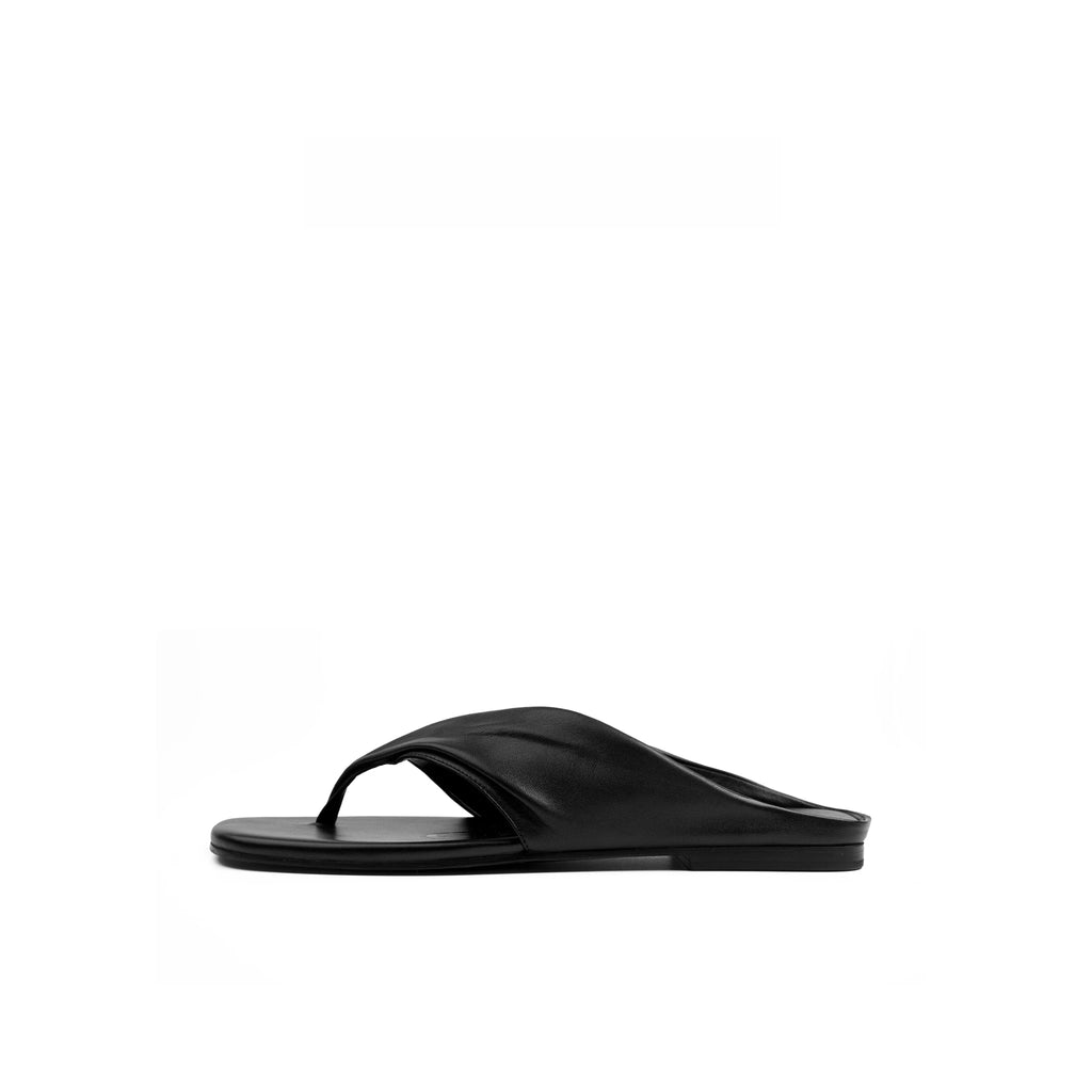Lambskin Padded Thong Sandals
