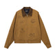 Embroidered Puppy Motif Harrington Jacket