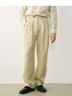 Linen Double Pleated Trousers