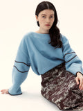 Glacier Veins Reversible Wool Knit Sweater