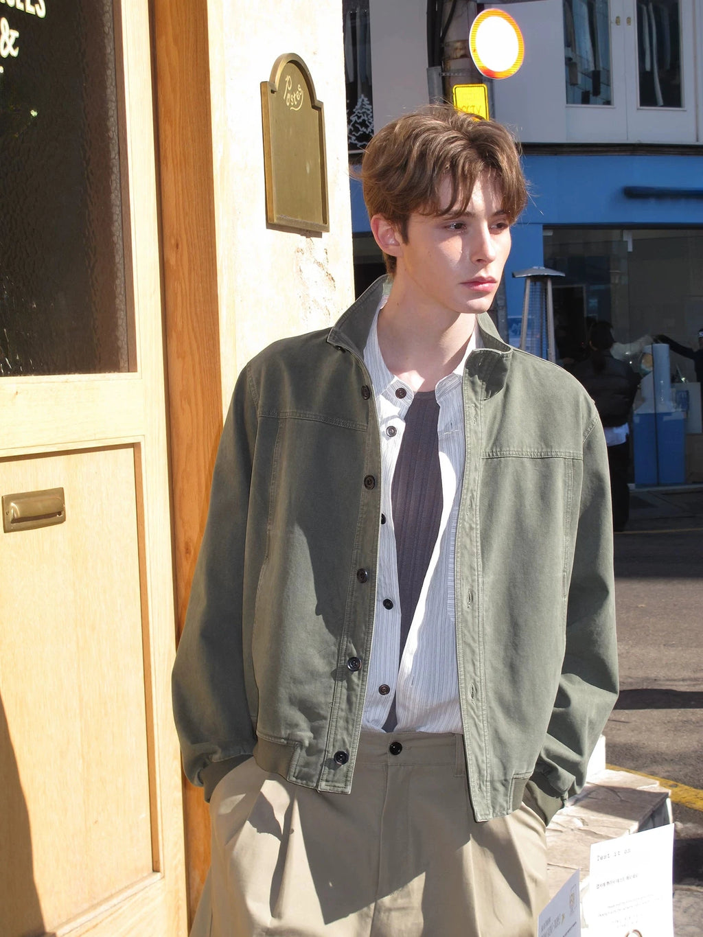 Washed Cotton Harrington Jacket