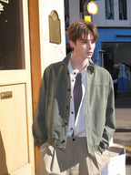Washed Cotton Harrington Jacket