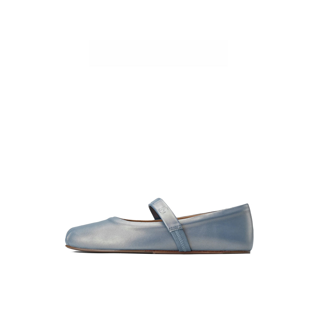 Eira Square-Toe Leather Ballet Flats