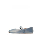 Eira Square-Toe Leather Ballet Flats