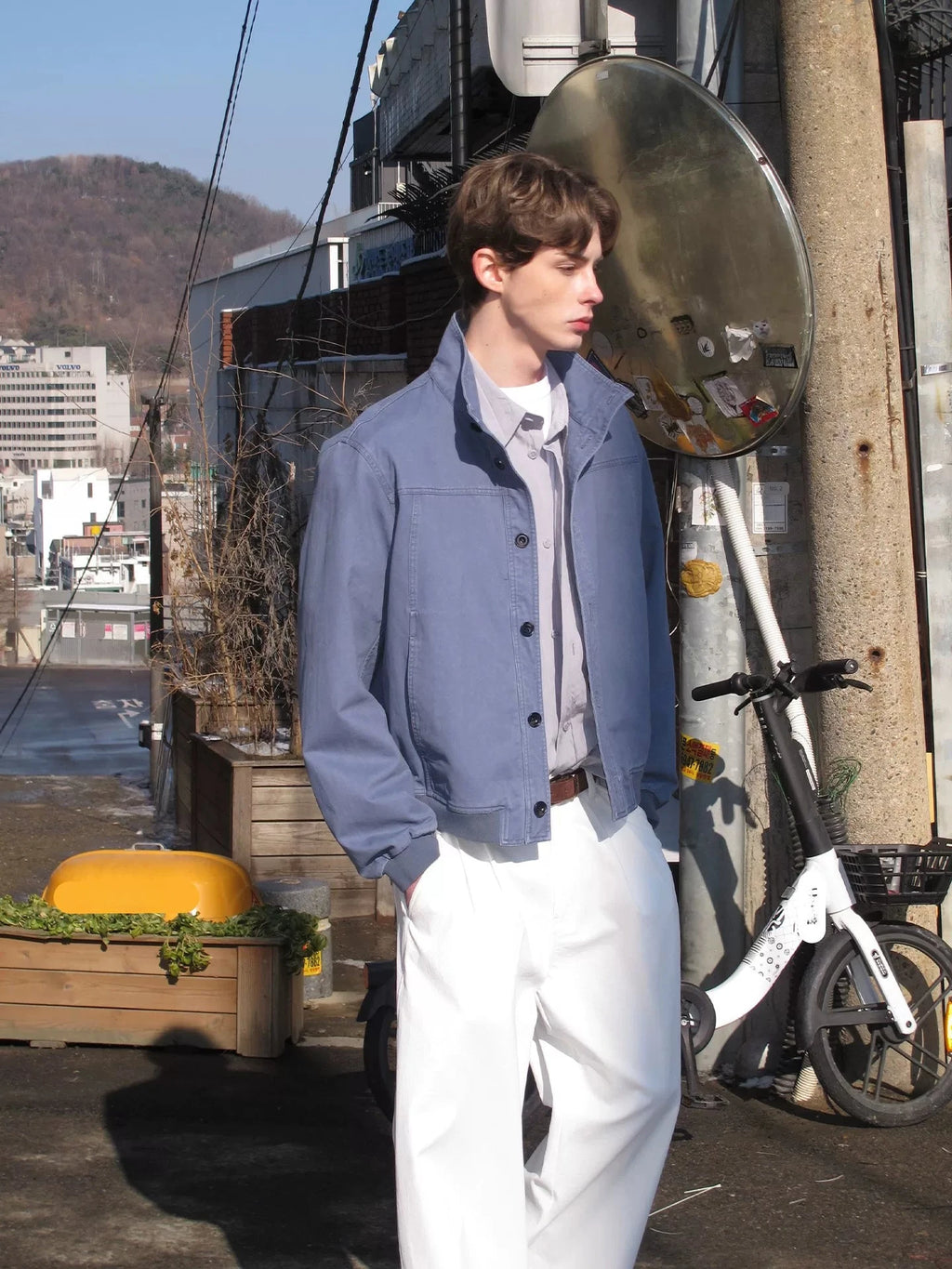 Washed Cotton Harrington Jacket