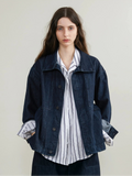 Oversized Indigo Denim Jacket