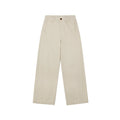 High-Waisted Wide-Leg Cotton Trousers