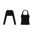 Cropped Bolero And Tank Two-Piece Set