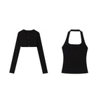 Cropped Bolero And Tank Two-Piece Set