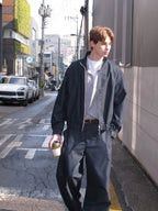 Minimalist Stand-Collar Zip Jacket
