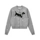 Intarsia Puppy Knit Cardigan