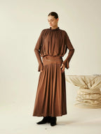 Pleated Venus Maxi Dress