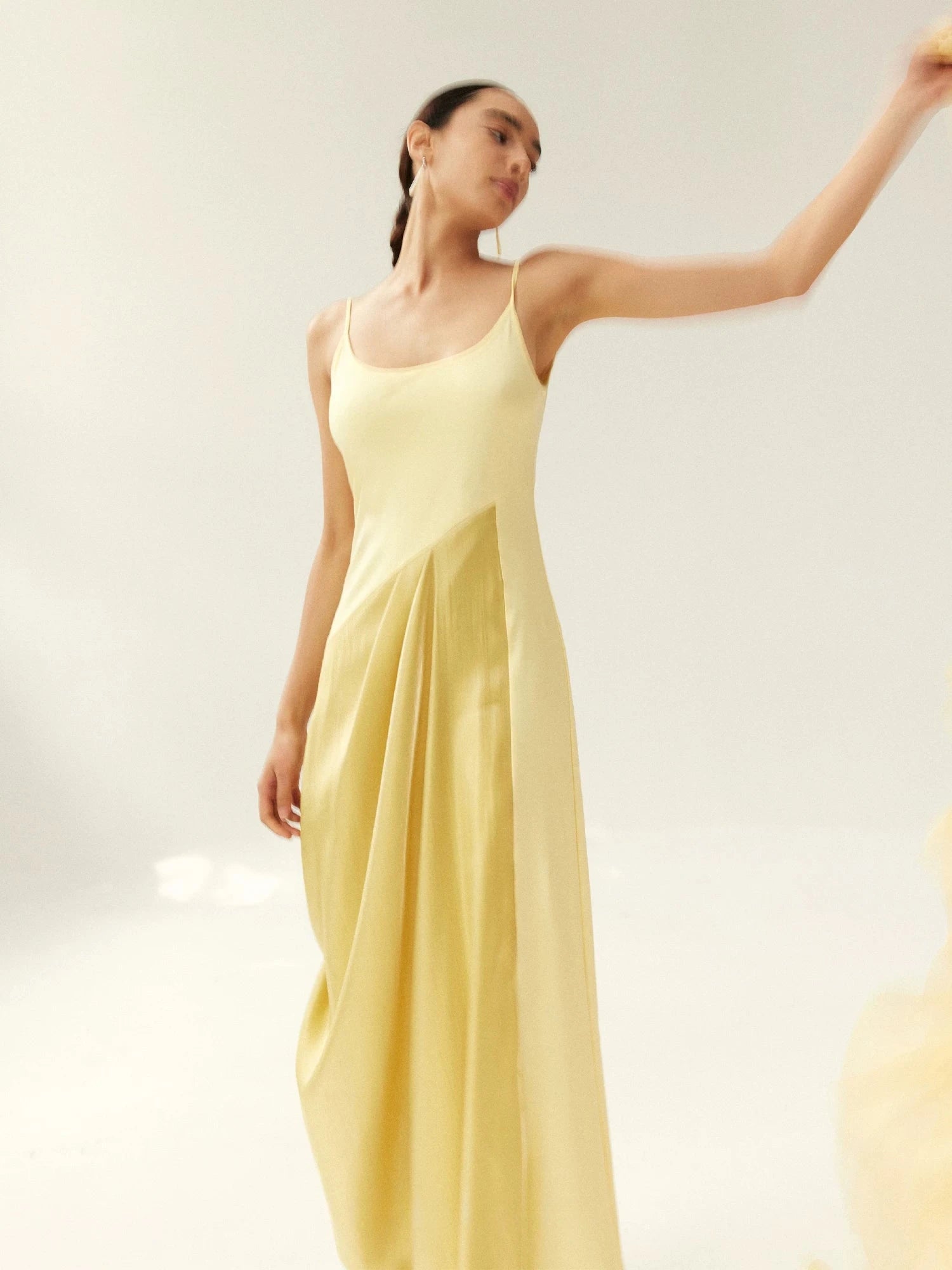 Satin Spaghetti Strap Maxi Dress