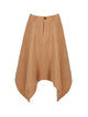 Wool Blend A-Line Midi Skirt