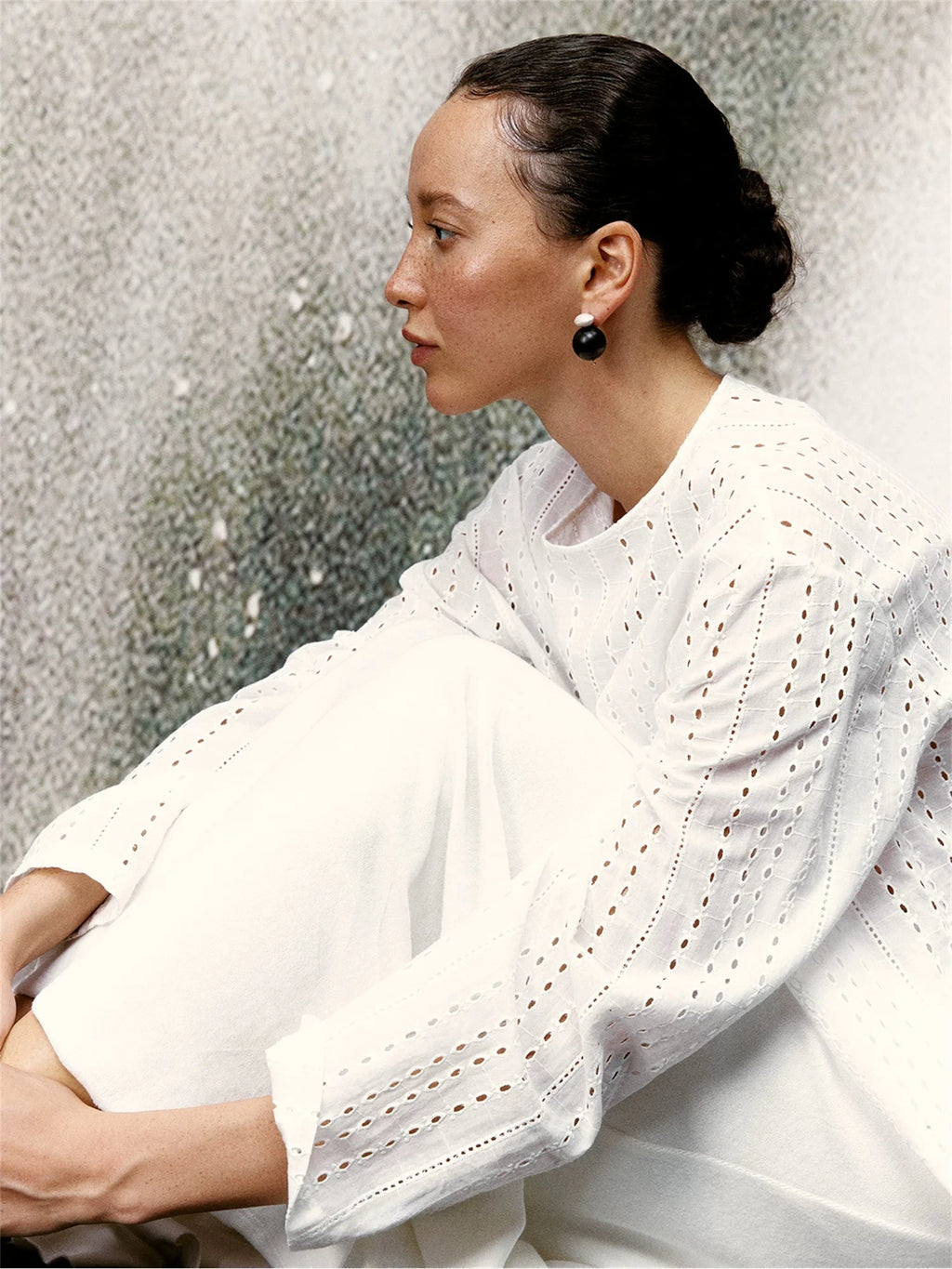 White Water-Soluble Lace Blouse