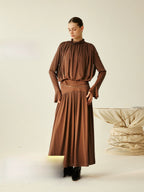 Pleated Venus Maxi Dress