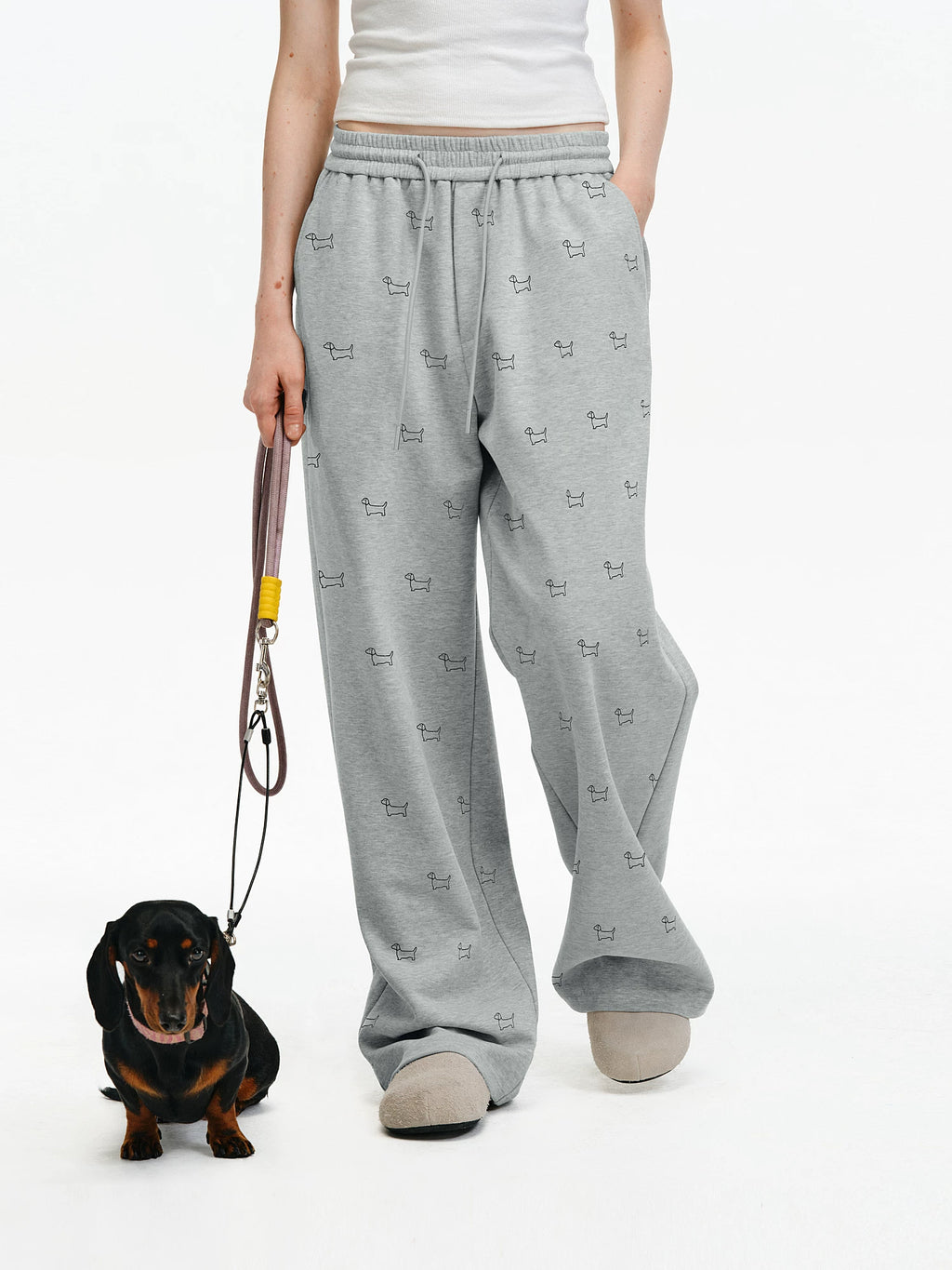 Puppy Print Relaxed Sweatpants