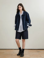 Oversized Indigo Denim Jacket