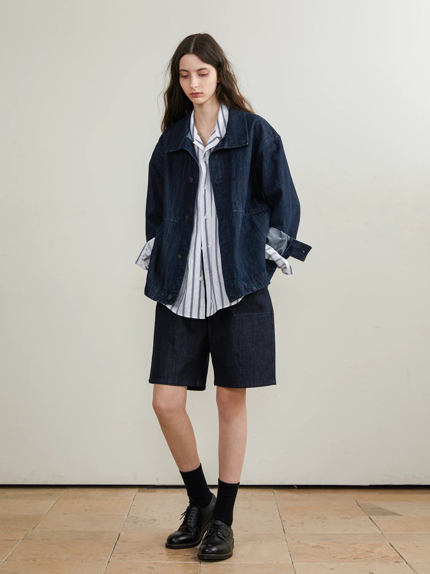 Oversized Indigo Denim Jacket