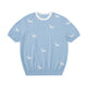 Dachshund Intarsia Knit Short-Sleeve Sweater